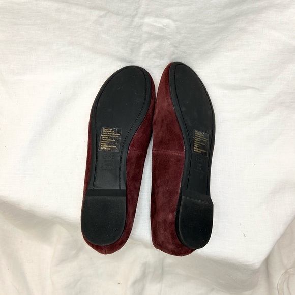 Gap Women's Burgundy/Wine Genuine Suede Leather Slip on Loafer - Picture 8 of 12